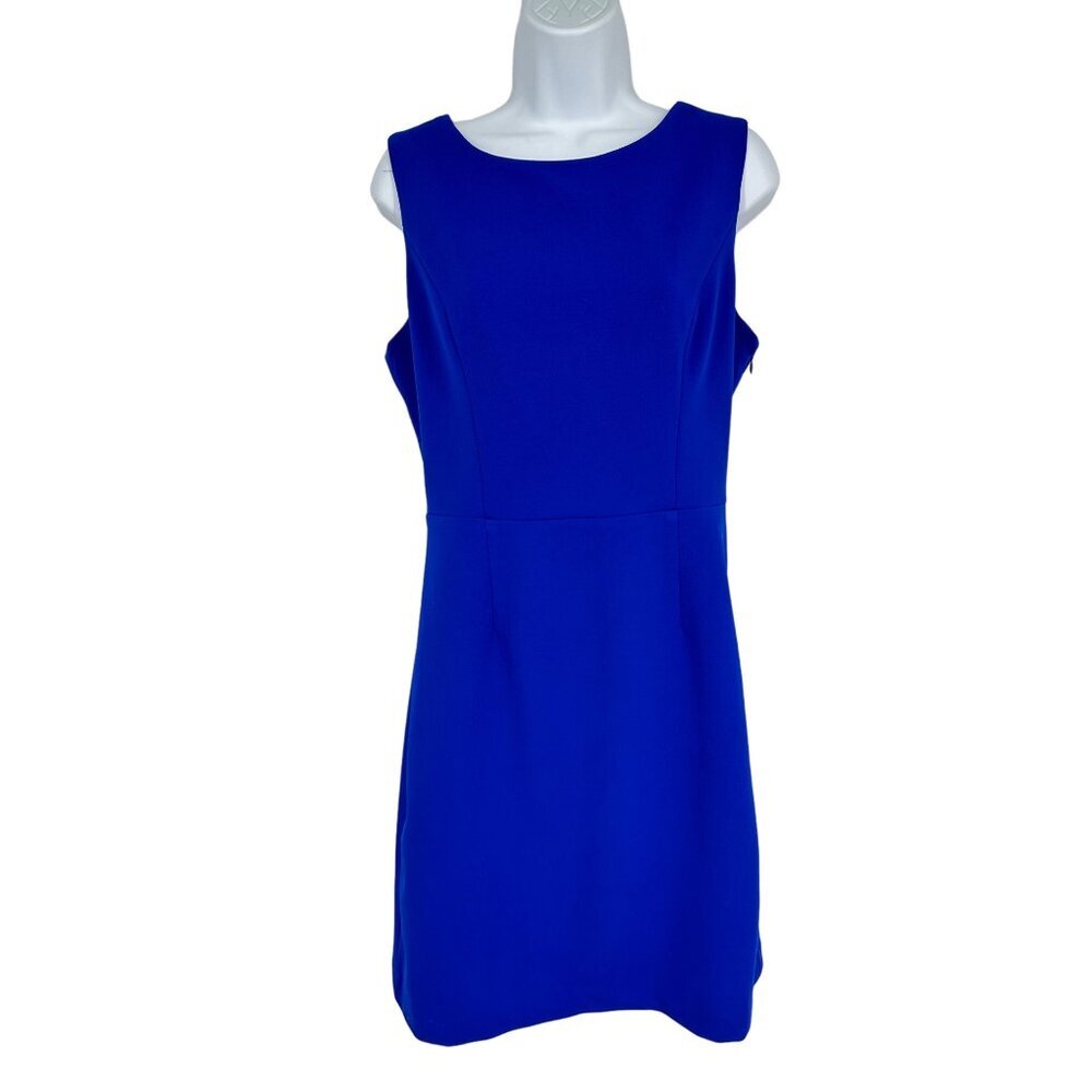 Betsey Johnson Royal Blue Cutout Criss Cross Back Sleeveless Dress Size 10